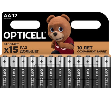 Батарейки OPTICELL AA 12шт 6051010
