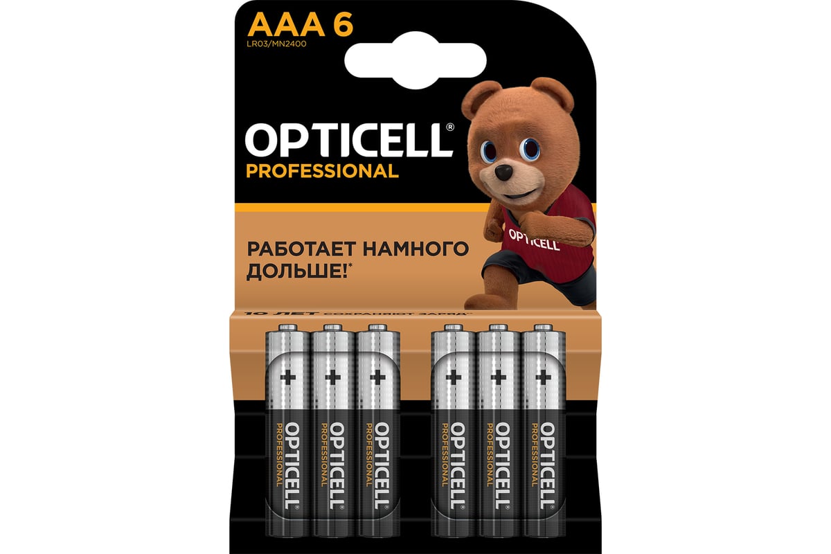 Батарейки Opticell PROFESSIONAL AAA 6шт 5052004