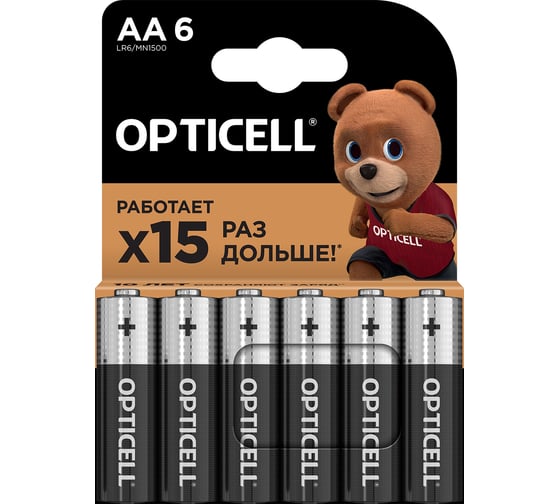 Батарейки Opticell AA 6шт 5051006 1