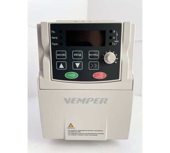 Частотный преобразователь VEMPER 0,4 кВт VR100-004S2B (220В) 13916 1