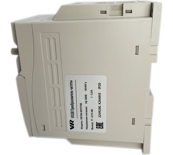 Частотный преобразователь VEMPER 0,75 кВт VR100-0075S2B (220В) 13917