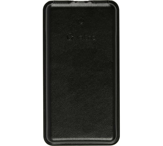 USB Power Bank Intro black leather, 10 000 mAh, зарядки25, PB1001, Б0033142