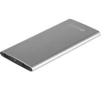 USB Power Bank Intro Silver, 6000 mAh, зарядки25, PB06S, Б0029349