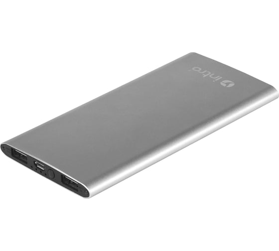 USB Power Bank Intro Silver, 6000 mAh, зарядки25, PB06S, Б0029349 1