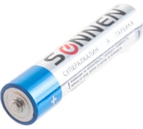 Батарейки SONNEN Super Alkaline, AAA алкалиновые, 4 шт., в блистере, 451096