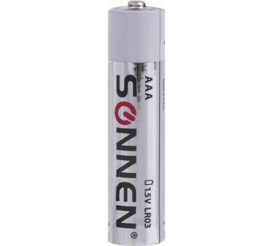 Батарейки SONNEN Alkaline, AAA алкалиновые, 2 шт., в блистере, 451087
