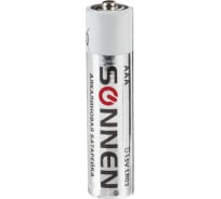 Батарейки SONNEN Alkaline, AAA алкалиновые, 10 шт., в коробке, 451089
