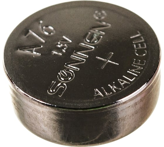 Батарейка SONNEN Alkaline, A76 алкалиновая, 1 шт., в блистере 451975