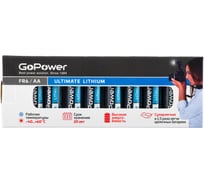 Батарейка GoPower FR6 AA BOX10 Lithium 1.5V 00-00024456