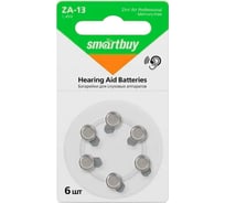 Батарейка Smartbuy для слуховых аппаратов a10-6b (60/3000) упаковка 6 шт. SBZA-A10-6B