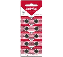 Батарейка Smartbuy часовая ag8-10b (100/2000) упаковка 10 шт. SBBB-AG8-10B