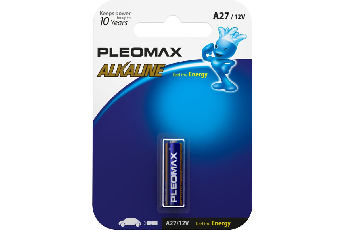 Батарейка Pleomax a27 1bl, alkaline (20/160/13440) Б0061423 - выгодная ...