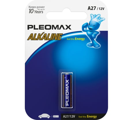 Батарейка Pleomax a27 1bl, alkaline (20/160/13440) Б0061423