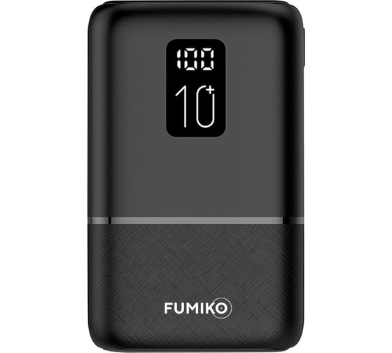 Внешний аккумулятор FUMIKO pb09 10000 мач, черный FPB09-01