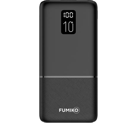 Внешний аккумулятор FUMIKO pb10 10000 мач, черный FPB10-01