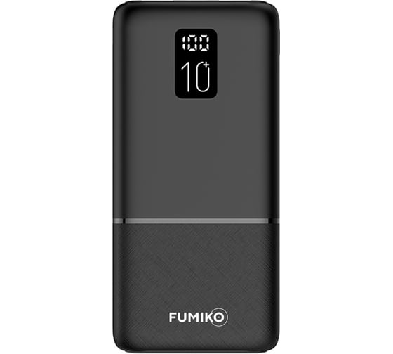 Внешний аккумулятор FUMIKO pb10 10000 мач, черный FPB10-01 1