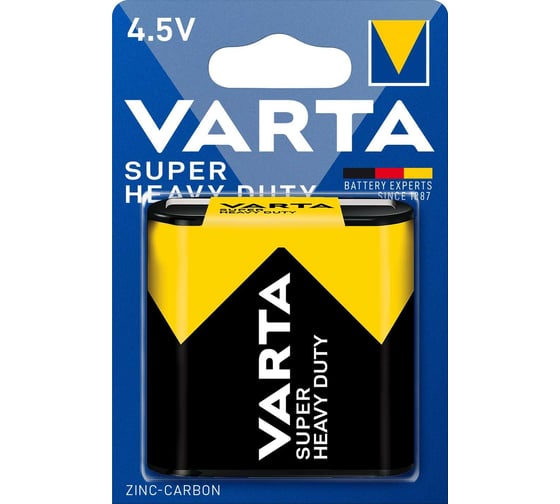Батарейка Varta SUPERLIFE 3R12 Shrink 1 Heavy Duty 4.5V (2012) 02012101301