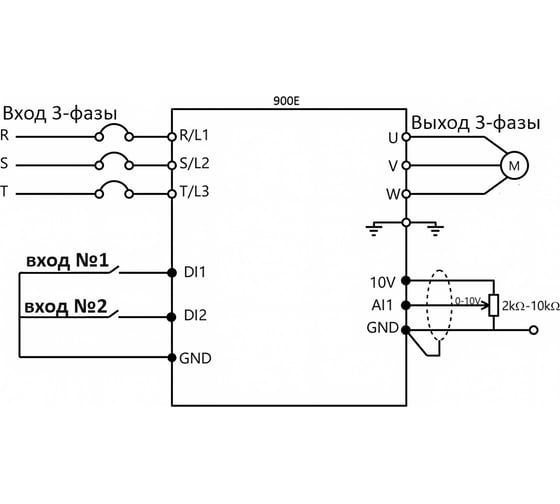 Частотный преобразователь M-DRIVER 380в 2.2квт 5.1а M0022E3