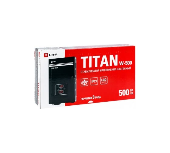 Стабилизатор напряжения EKF TITAN W-500 настенный PROxima stab-w-500