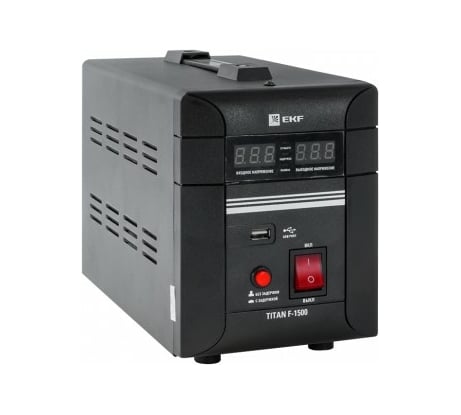 Стабилизатор напряжения EKF TITAN F-1500 напольный PROxima stab-f-1500