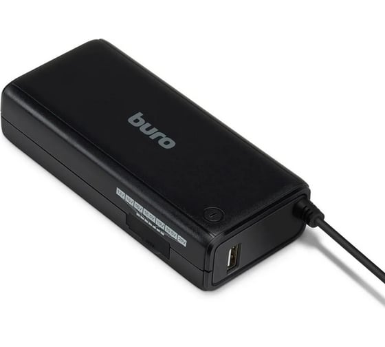 Ручной блок питания BURO BUM-1130M90 90W 12V-20V 11-connectors 3.75A 1xUSB 1A от бытовой электросети 484594 1