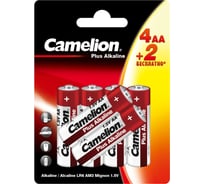 Батарейка Camelion New plus alkaline 4+2 lr6 (4+2lr6-bp, 1.5в) 15308