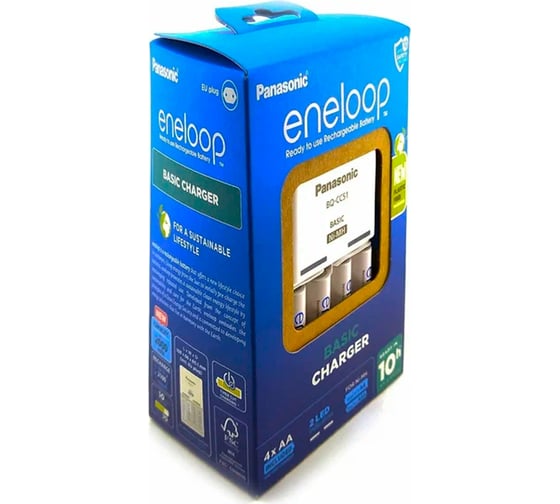 Зарядное устройство Panasonic eneloop K-KJ51MCD40E Basic Charger + 4AA2000mAh BL1 УТ-00000808