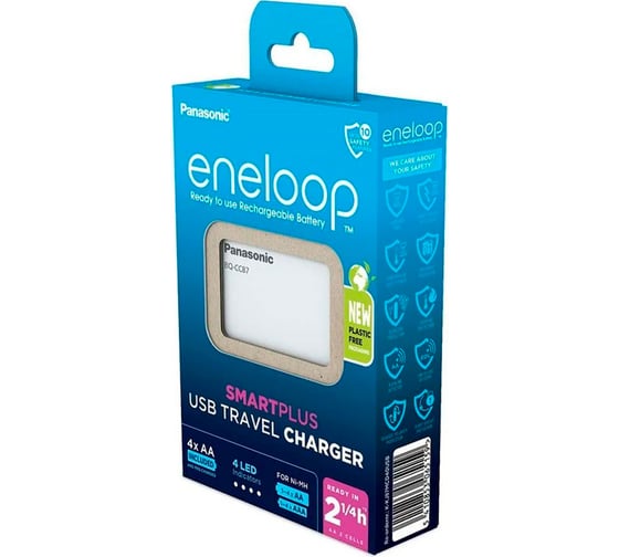 Зарядное устройство Panasonic eneloop K-KJ87MCD40USB Smart-Quick Charger Kit+ 4AA2000 mAh BL1 УТ-00000838