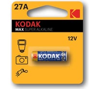 Батарейка KODAK 27a 1bl max super alkaline k27a1, gp27a, mn27 (60/240/28800) Б0047482