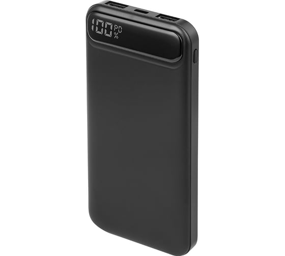 Внешний акб Deppa nrg turbo v2 10000 mah, 22.5w out (qc, pd, afc, fcp, scp, mtk pe), display, black, 33637 1