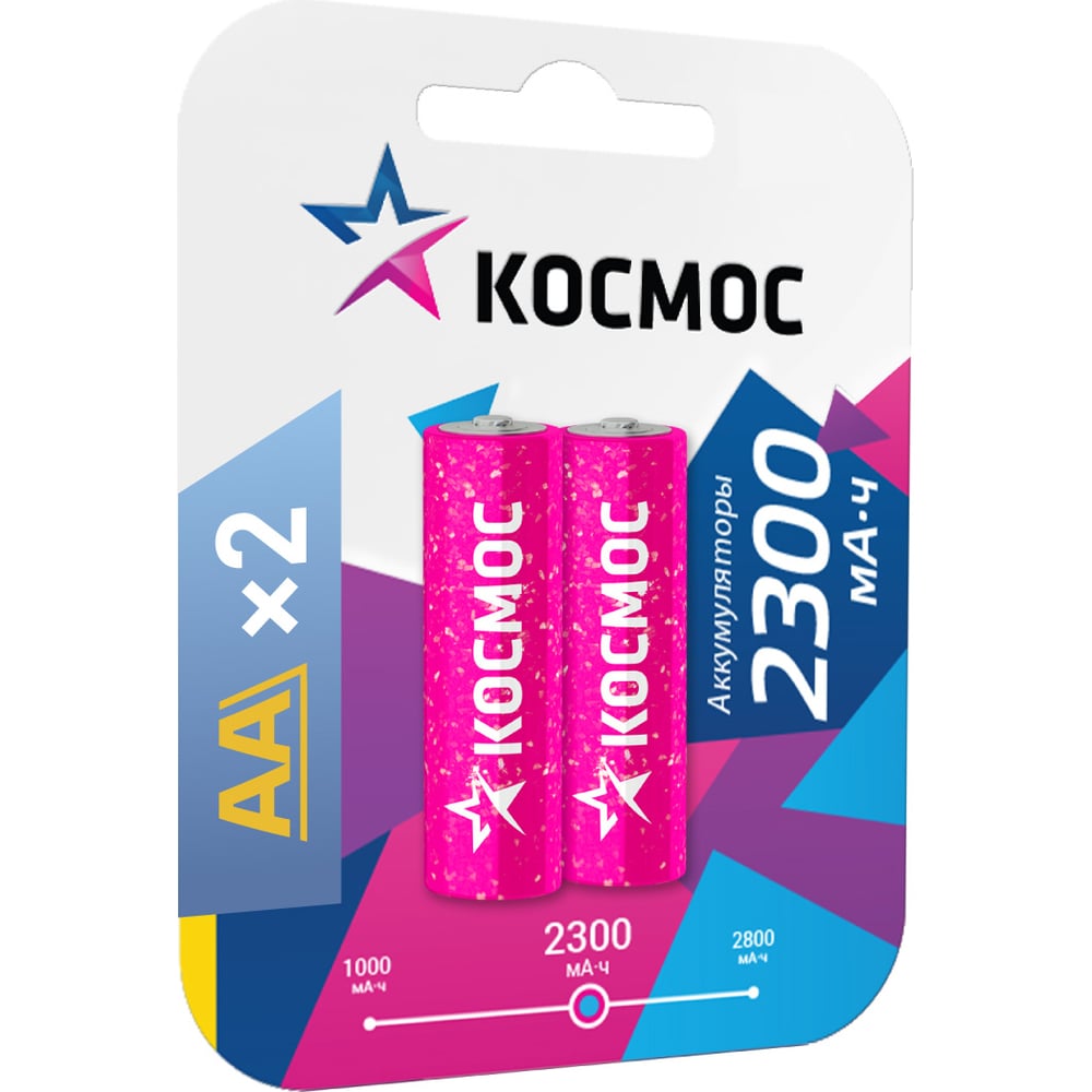 Аккумулятор Космос R6 NI-MH 2300 mAh 2BL KOCR6NIMH(2300MA)max ...