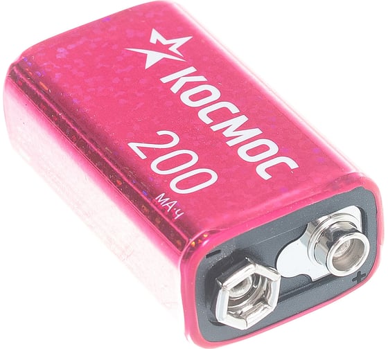 Аккумулятор КОСМОС 6F22 NI-MH 200 мАч 1 BL KOCNI-MH6F22(200mAh)