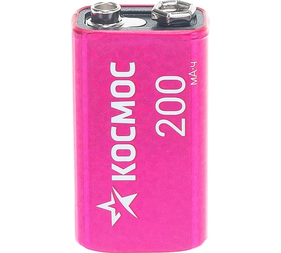 Аккумулятор КОСМОС 6F22 NI-MH 200 мАч 1 BL KOCNI-MH6F22(200mAh)