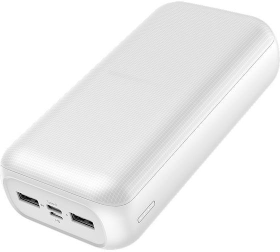 Внешний аккумулятор GOLF G55-C Powerbank 30000 mah Micro USB выход Type-C 2.1A USB 1 А 2.1A белый 30013669