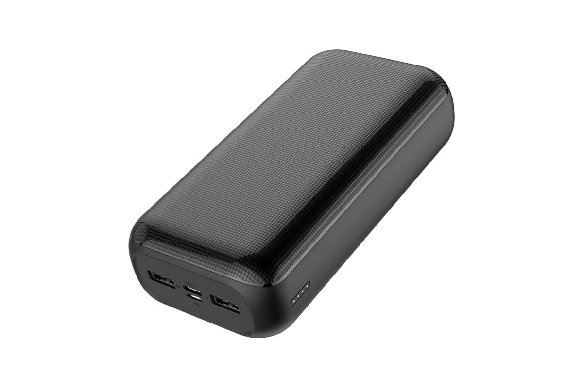 Внешний аккумулятор GOLF G55-C Powerbank 30000 mah Micro USB выход Type-C  2.1A USB 1 А 2.1A черный 30013842 - выгодная цена, отзывы, характеристики,  фото - купить в Москве и РФ