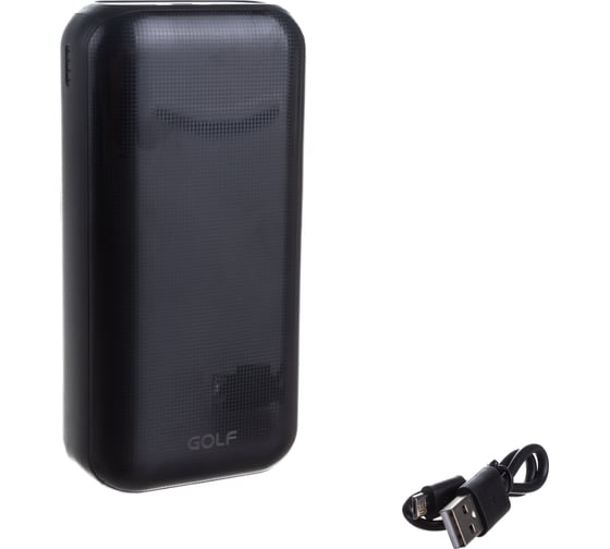 Внешний аккумулятор GOLF G55-C Powerbank 30000 mah Micro USB выход Type-C 2.1A USB 1 А 2.1A черный 30013842