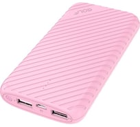 Внешний аккумулятор GOLF G17 Powerbank 8000 mah Кабель Micro USB вход Micro USB, выход USB 1 А розовый 30013835