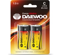 Алкалиновая батарейка Daewoo LR14 ENERGY Alkaline BL-2 1030405