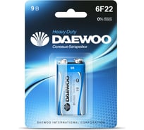 Солевая батарейка Daewoo 6F22 Heavy Duty BL-1 1030306