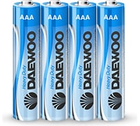 Солевая батарейка Daewoo R03 Heavy Duty 4 шт 1030207