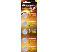 Литиевая батарейка Daewoo CR2025 BL-5 5007260