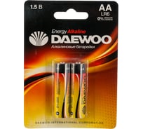 Алкалиновая батарейка Daewoo LR 6  ENERGY Alkaline BL-2 1030344