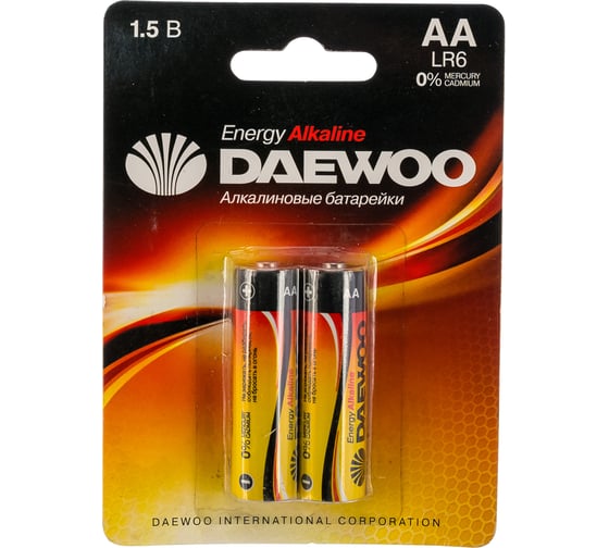 Алкалиноваябатарейка Daewoo LR 6  ENERGY Alkaline BL-2 1030344 1