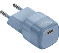 Сзу Deppa usb-c, power delivery, mini gan, 20вт, синий, 11442