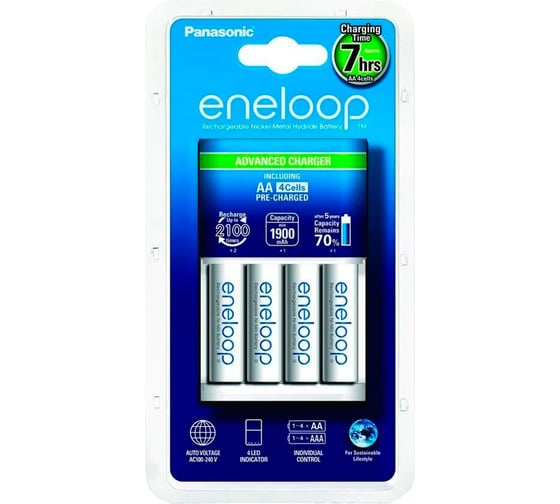 Зарядное устройство Panasonic eneloop K-KJ51MCD04E Basic Charger + 4AAA800mAh BL1 УТ-00000809