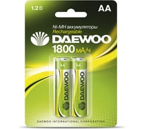 Аккумулятор Daewoo AA 1800mAh NI-MH BL-2 1037367