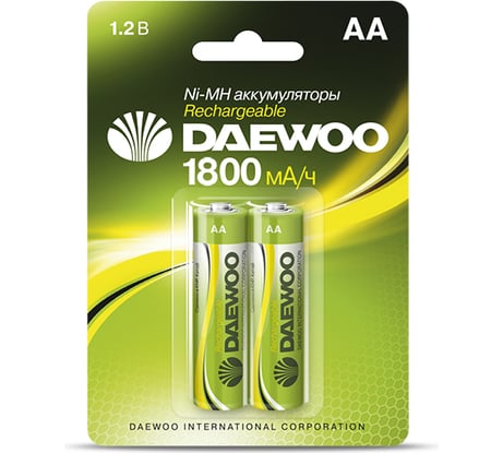 Аккумулятор Daewoo AA 1800mAh NI-MH BL-2 1037367