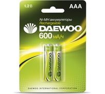 Аккумулятор Daewoo AAA 600mAh NI-MH BL-2 1037428
