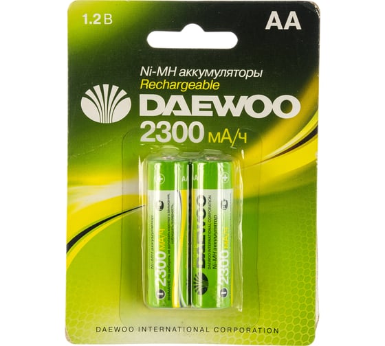 Аккумулятор Daewoo AA 2300mAh NI-MH BL-2 1037381 1