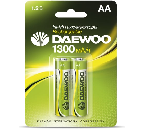 Аккумулятор Daewoo AA 1300mAh NI-MH BL-2 1037343